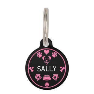 Médaillon Pour Animaux Nom du chien drôle