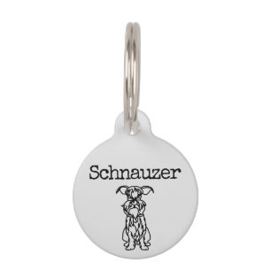 Médaillon Pour Animaux Nom Schnauzer