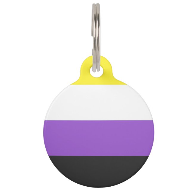 Médaillon Pour Animaux nonbinary (Devant)