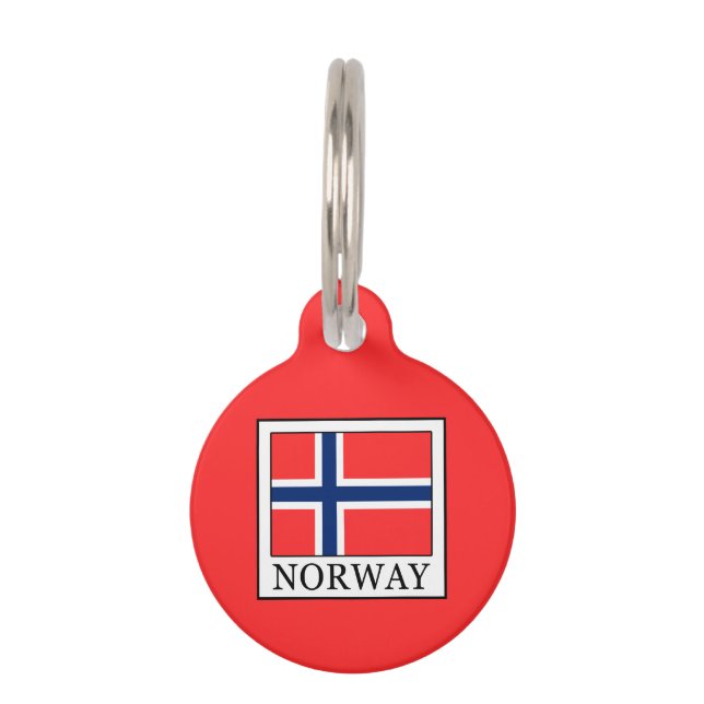 Médaillon Pour Animaux Norvège (Devant)