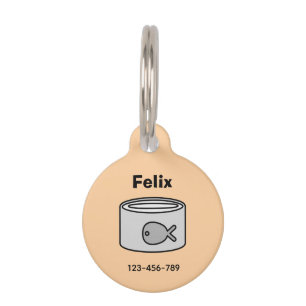 Médaillon Pour Animaux Nourris-moi ! Chat