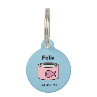 Médaillon Pour Animaux Nourris-moi ! Chat