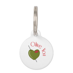 Médaillon Pour Animaux Olive You