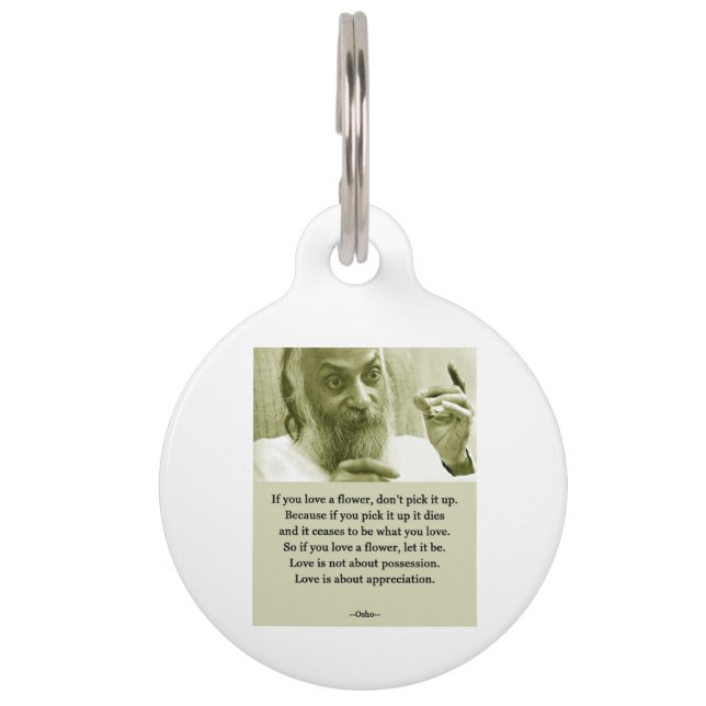 Médaillon Pour Animaux Osho (Devant)