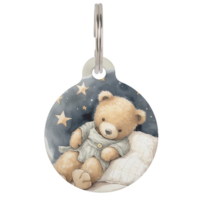 Médaillon Pour Animaux Ours endormi (Devant)