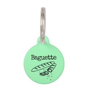 Médaillon Pour Animaux Pain vert Baguette