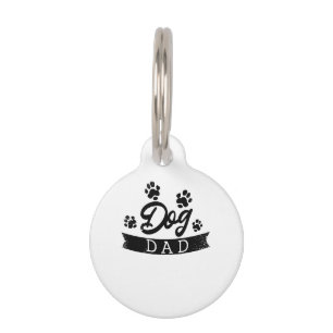 Médaillon Pour Animaux Papa Chien Design Drôle - Idée cadeau pour proprié