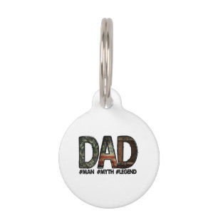 Médaillon Pour Animaux Papa - l'homme le mythe la légende papa; père; gro
