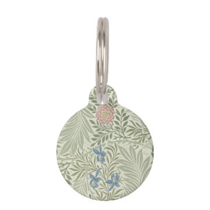 Médaillon Pour Animaux Papier peint floral de William Morris Larkspur