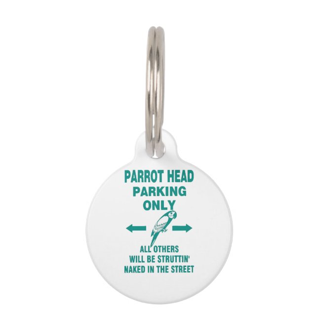 Médaillon Pour Animaux Parking uniquement (Devant)