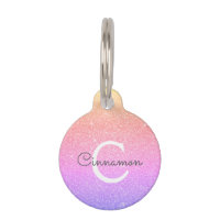 Parties scintillant arc-en-ciel et nom du monogram