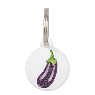 Médaillon Pour Animaux Parties scintillant Eggplant