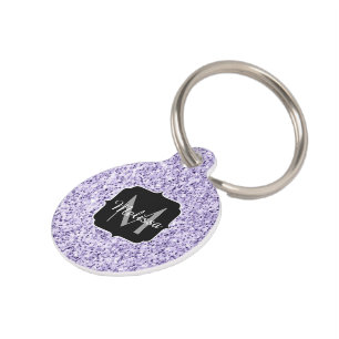 Médaillon Pour Animaux Parties scintillant violet ultra violet brillant M