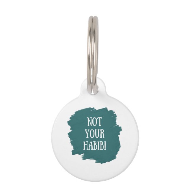 Médaillon Pour Animaux Pas Votre Habibi (Devant)
