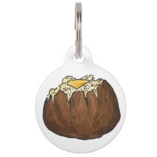 Médaillon Pour Animaux Pâte au beurre de pomme de terre cuite à chaud Piq
