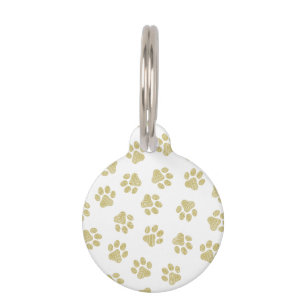 Médaillon Pour Animaux Pâtes de chien, Pâtes de chien, Pâtes d'or