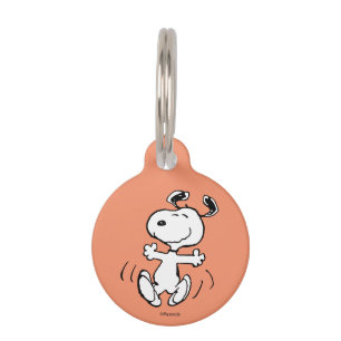 Médaillon Pour Animaux Peanuts   Une danse joyeuse de Snoopy