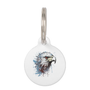 Médaillon Pour Animaux Peinture d'aigle 