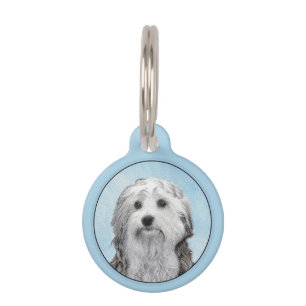 Médaillon Pour Animaux Peinture Lowchen - Cute Original Chien Art
