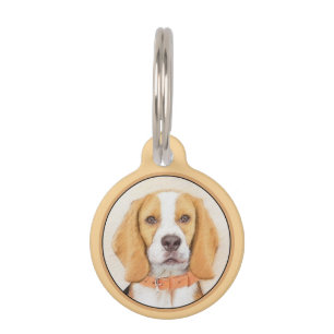 Médaillon Pour Animaux Peinture originale de chien Beagle Hound Art anima