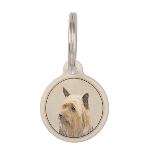 Médaillon Pour Animaux Peinture Silky Terrier - Cute Original Chien Art