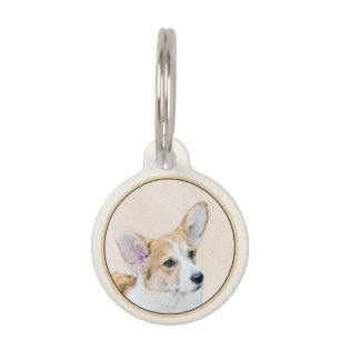 Médaillon Pour Animaux Pembroke Welsh Corgi Peinture - Art Chien original