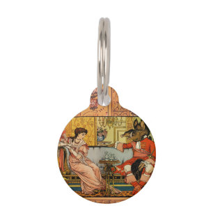 Médaillon Pour Animaux Personnages Classiques de Contes de Fées de Beauté