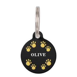 Médaillon Pour Animaux Personnalisable Unique, Pattes
