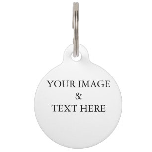 Médaillon Pour Animaux Personnalisé Personnalisé Votre Propre Photo & Tex