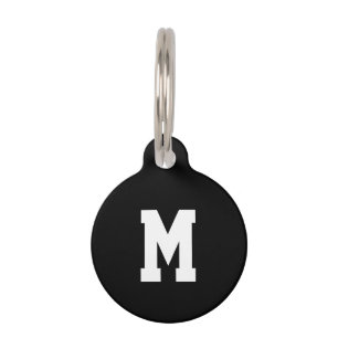 Médaillon Pour Animaux Personnaliser, personnalisation Chien blanc noir,
