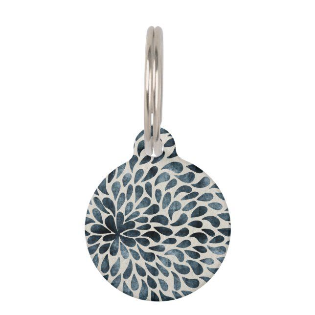 Médaillon Pour Animaux Pétales de fleur (Devant)