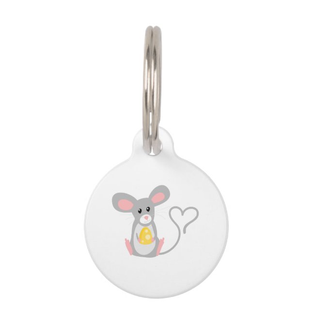 Médaillon Pour Animaux Petite souris (Devant)