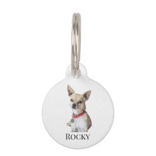 Médaillon Pour Animaux Photo de chien personnalisé Nom de l'animal pers