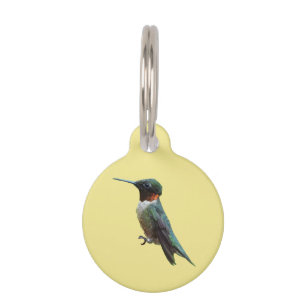 Médaillon Pour Animaux Photographie d'oiseau Colibri à gorge rubis