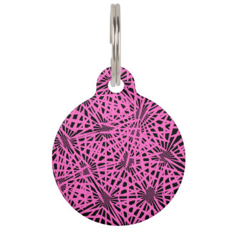 Médaillon Pour Animaux pinkblackanista floral