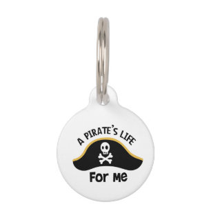 Médaillon Pour Animaux Pirates Life