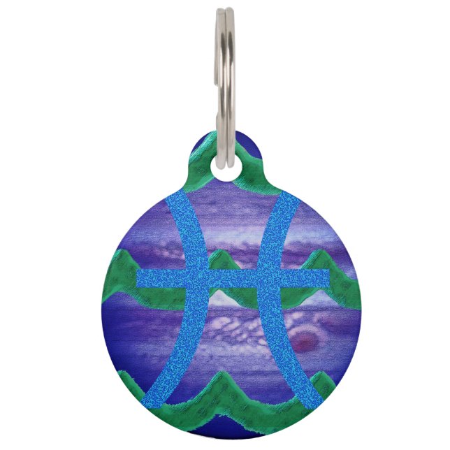 Médaillon Pour Animaux Pisces (Devant)