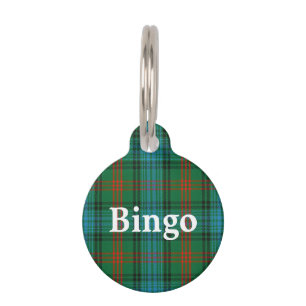 Médaillon Pour Animaux Plaid de tartan heureux de Ross de clan d'animal