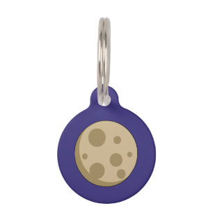 Médaillon Pour Animaux Pleine lune Ajouter un nom