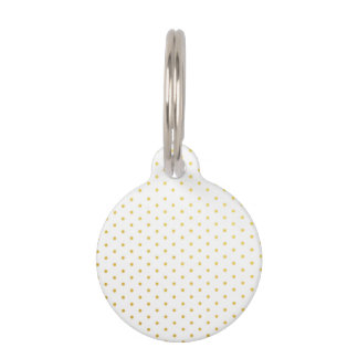 Médaillon Pour Animaux Pois d'or de mode