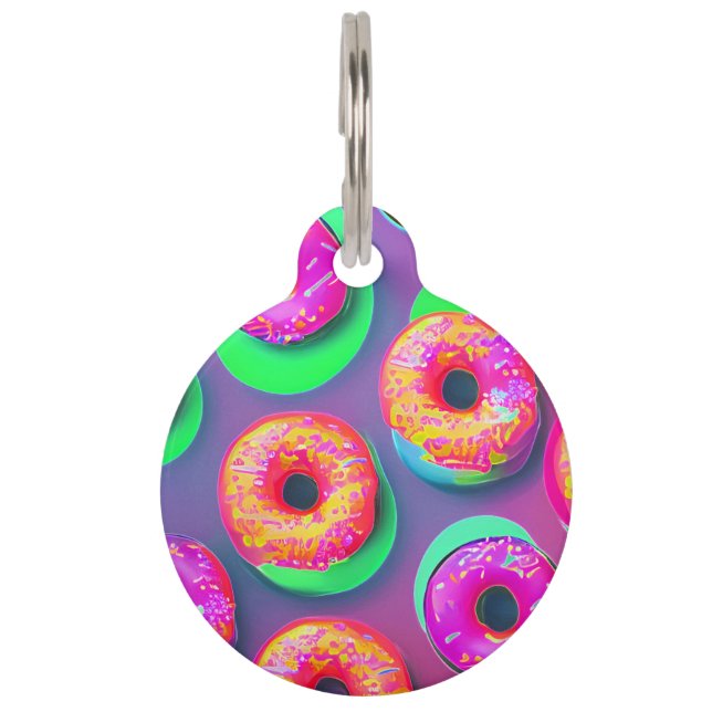 Médaillon Pour Animaux Pop de Donut (Devant)