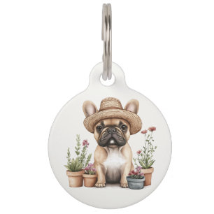 Médaillon Pour Animaux Pots de fleurs pour jardinage de Bouledogue França