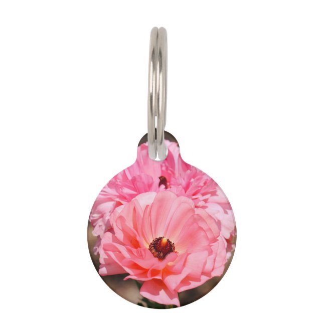 Médaillon Pour Animaux Presse en rose (Devant)