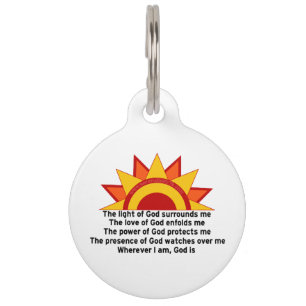 Médaillon Pour Animaux Prière de protection