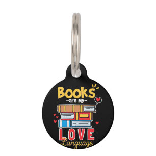 Médaillon Pour Animaux Professeur Cadeaux Les Livres Sont Ma Langue D'A