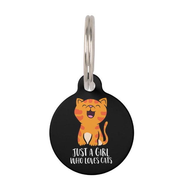 Médaillon Pour Animaux Pullover pour une fille qui aime les chats (Devant)