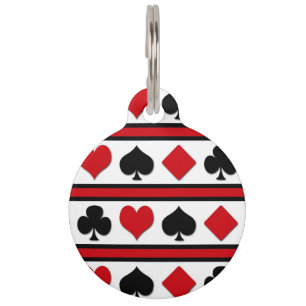 Médaillon Pour Animaux Quatre costumes de carte