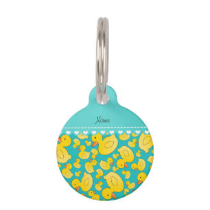 Médaillon Pour Animaux Rayure nommée faite sur commande de coeur de
