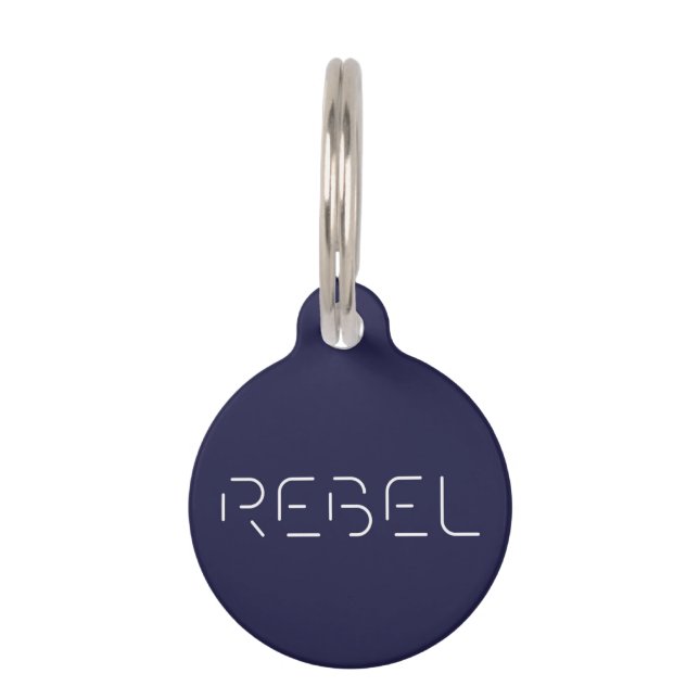 MÉDAILLON POUR ANIMAUX REBEL (Devant)