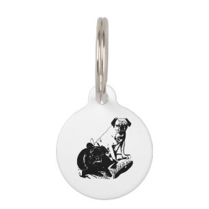 Médaillon Pour Animaux Regard Affûté, Compagnon Gentil